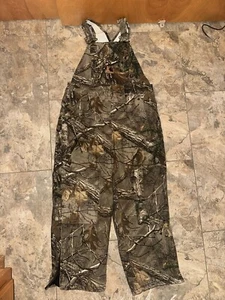 Carhartt Youth Size 10 Real Tree Camo Overalls Canvas Insulated RN 13706 - Picture 1 of 7