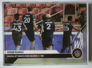 2020 Topps Now MLS Efrain Alvarez #56 LA Galaxy Rookie RC Mexico - Picture 1 of 1