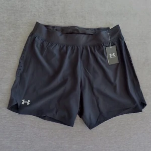 Under Armour Shorts Men XL Black SpeedPocket 7 Inch Lined 1383268 001 Athletic - Picture 1 of 22