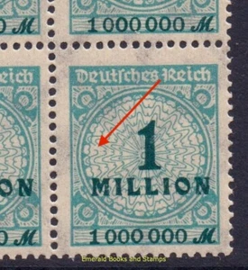 EBS Germany 1923 Inflation PLATTENFEHLER (Sprung) - Michel 314 A P HT - MNH** - Picture 1 of 2