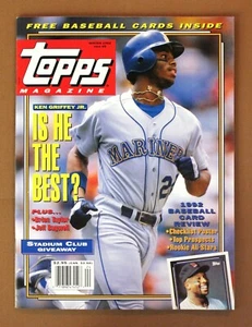 Revista Topps Invierno 1992 Edición #9 Ken Griffey Jr. con tarjetas en el interior - Imagen 1 de 5