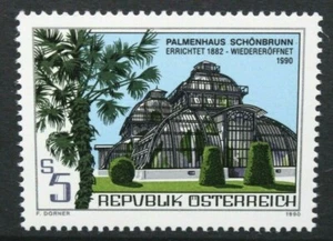 AUSTRIA 1990 Architecture Reopening of Schonbrunn Greenhouse Set of 1 MNH SG2247 - Picture 1 of 1