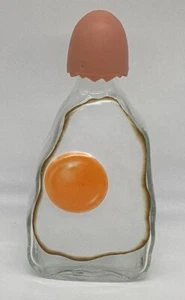 Behn Spiegelei licor de huevo vidrio transparente botella de yema de huevo licor de 8" de alto - Imagen 1 de 9