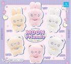 Moon Friends Bunny & Teddy Mascot Capsule Toy 6 Types Full Comp Set Gacha New