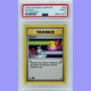 Pokemon 1st Edition Base Set German Switch (Tausch) 95/102 PSA 9 MINT - Picture 1 of 4