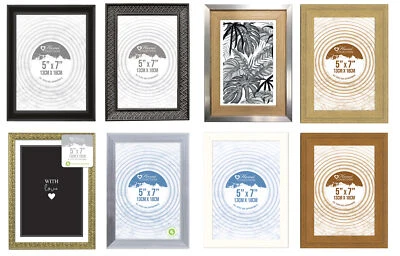 Home Collection Freestanding Wall Mount Wooden Photo Picture Frames 5x7" 13x18cm - Image 1 of 3