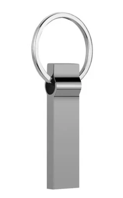 1 clé USB flashdrive de 4 Go de couleur gris métal  - Photo 1/3