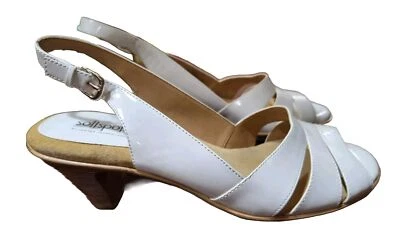 Softspots Neima Heeled Sandals, White,  Size 12WW - Image 1 of 4