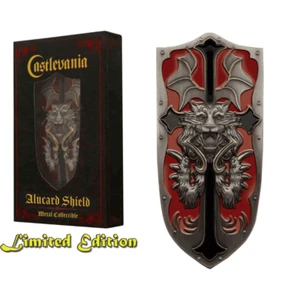 1 ALUCARD SHIELD METAL COLLECTABLE CASTLEVANIA EMBOSSED LIMITED FANATTIK INGOT - Foto 1 di 2