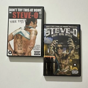 Steve-O The Tour & Out On Bail 2 DVD Lot Bundle PAL - Imagen 1 de 12