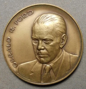 Gerald R. Ford Official Inaugural Medal, 1974, bronze, 70mm, Levine GRF 1974-6, - Picture 1 of 2