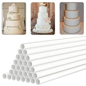 White Plastic Cake Dowel Rods for Tiered Cake Construction and Stacking Suppo... - Picture 1 of 7