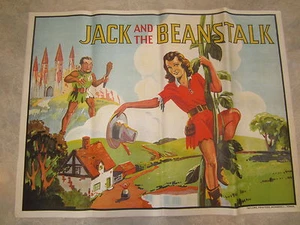 Original Old Vintage 1930's - JACK and the BEANSTALK- THEATRE Show POSTER - Picture 1 of 3