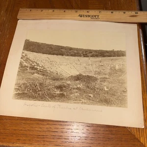Vintage Epidauros Theatre Seats Ruins Mounted Photo Polycleitos the Younger - Picture 1 of 2