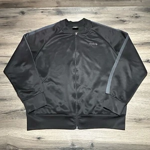 Black MITRE Full Zip Track Jacket Men’s Size Large - Picture 1 of 4