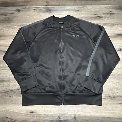 Черная спортивная куртка на молнии MITRE мужская размер большой - Изображение 1 из 4