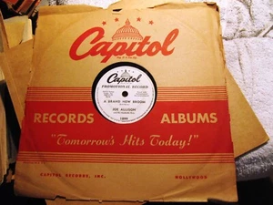 Capitol DJ Promo Record JOE ALLISON Nashville Boys BRAND NEW BROOM/ Summer Love - Picture 1 of 3