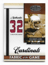 2008 Leaf Certified Material Fabric of the Game Jersey Number Edgerrin James /32