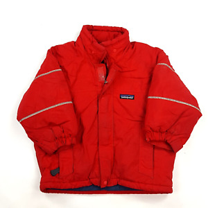 Vintage Patagonia Youth Size XXS 3-4 Kids Red Zip Up Ski Jacket Winter Coat