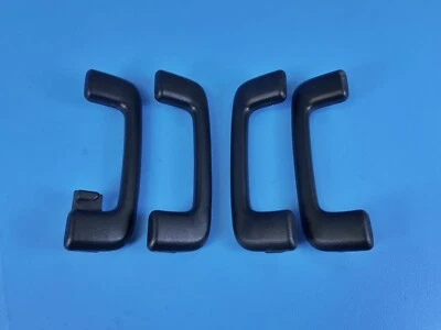 08-15 MITSUBISHI LANCER 10 EVO X FE ROOF OVERHEAD GRAB HANDLES SET OF 4 BLACK - Image 1 of 4