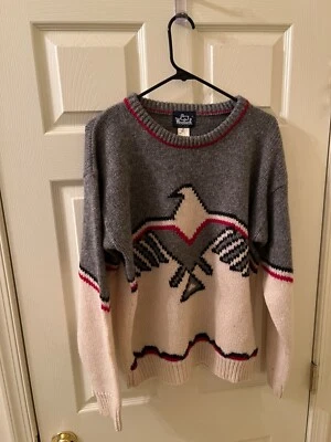 Vintage Rare 80's Woolrich Thunderbird Pure Wool Sweater Men's Medium (M) eagle - Image 1 of 4