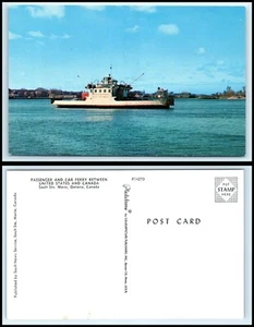 Postal de Canadá - Sault Ste Marie, ferry de pasajeros y coche N8 - Imagen 1 de 1