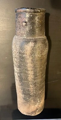 Antigua BOTELLA TERRA COTTA CHINA_11" X 3,5"_Excelente estado Foto 1 de 4