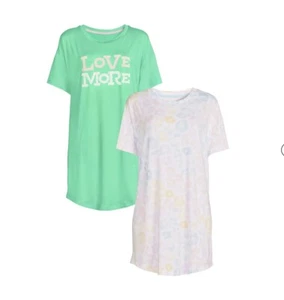 NWT Set Of 2 Sleep Night Shirts Size L-XL - Picture 1 of 1