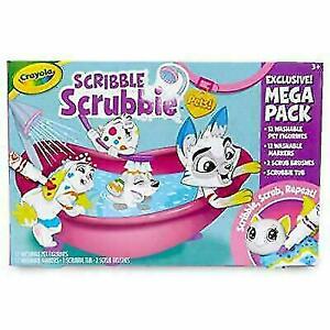 Crayola Scribble Scrubbie Pets Mega Pack, Animal Toy for Kids, Gift, Age 3+