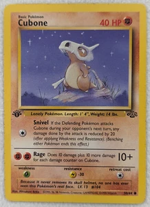 1999 Cubone #50 Jungle Regular Pokemon Card Common 1st Edition - Picture 1 of 10
