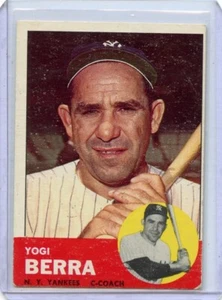 1963 Topps Yogi Berra New York Yankees #340 ⭐️💥🎯 VGEX - Picture 1 of 2