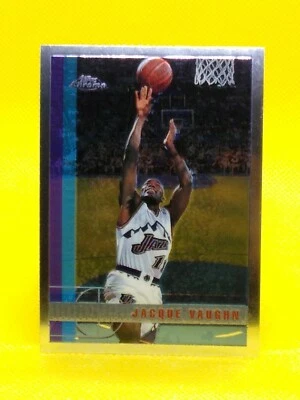 Jackie Vaughn 1997-98 Topps Chrome ROOKIE #199 Utah Jazz Kansas Jayhawks - Image 1 of 2