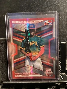 Deiry Gonzalez 2023 Elite Extra Prime Numbers Red Die-Cut #111/200 - DPL - Picture 1 of 2