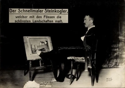 Riesen Ak Der Schnellmaler Steinkogler, Fußmaler - 11251840 - Bild 1 von 2