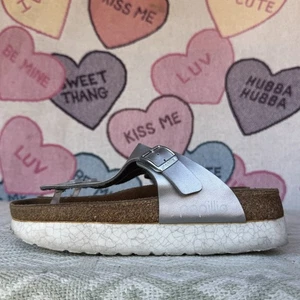 Größe 37/L6 - Birkenstock Papillio Gizeh Plateau Platinum Sandale Damen - Bild 1 von 8