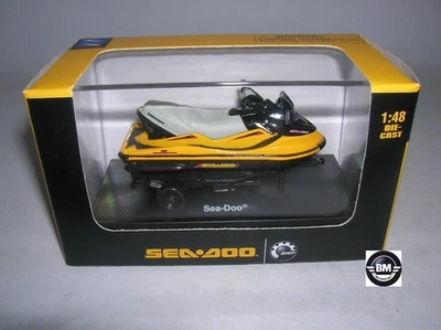 NewRay Bombardier Sea-Doo Scooter with Trailer gelb yellow 1:48 Art. 06446 - Bild 1 von 4
