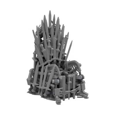 MOC The Iron Throne Game Of Thrones Building Set A Song Of Ice& Fire Chair Model - Image 1 of 4