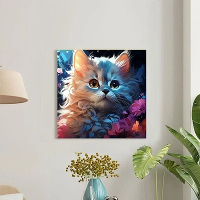 Blumengarten Katze DIY Digitales Ölgemälde 2025 Neu Handgemaltes Ausfüll M8E2 - Image 1 of 4