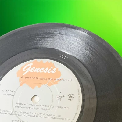 Genesis - Mama / It's Gonna Get Better 7" Vinyl Single 1983 Virgin MAMA 1 EX - Image 1 of 4