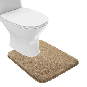 Bathroom Contour Rug Non Slip Bath Mat Water Absorbent Soft Microfiber Shaggy... - Picture 1 of 7
