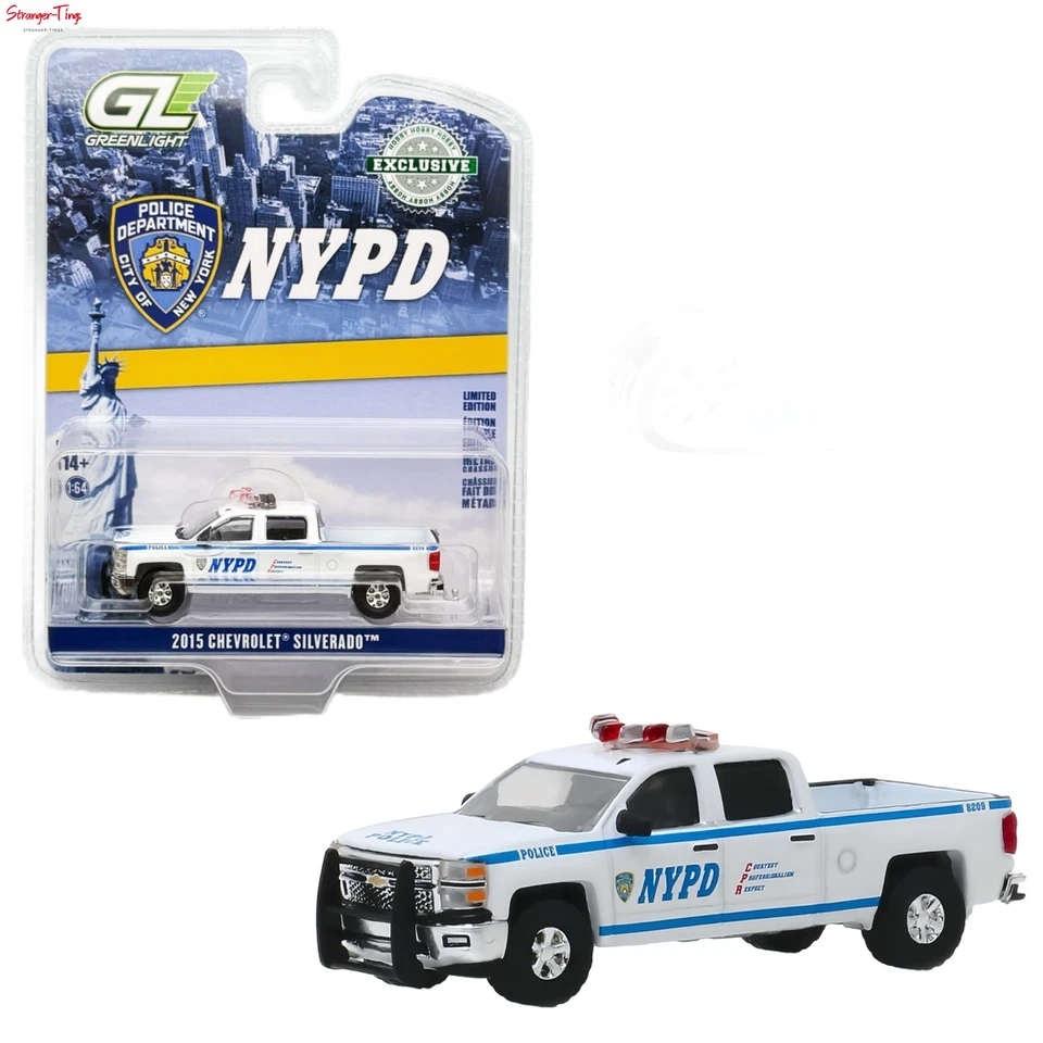 GREENLIGHT 30093 - 1/64 CHEVROLET SILVERADO 2015 - (NYPD) - HOBBY EXCLUSIVE - Image 1 of 1