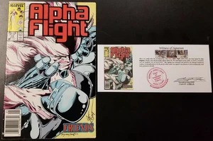Alpha Flight (1983) #46 Newsstand Variant SIGNED June Brigman with Notarized WOS - Picture 1 of 6