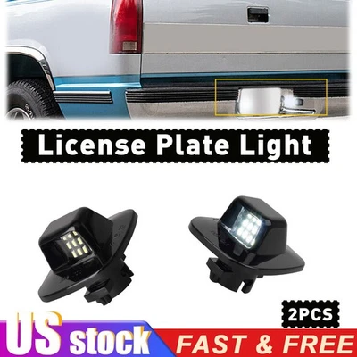 2 piezas para 88-00 Chevy C/K 1500 2500 3500 LED brillantes luces de matrícula luces de etiqueta Foto 1 de 4