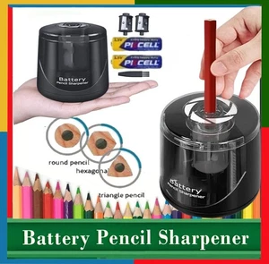 Battery Operated Pencil Sharpener Automatic  Sharpener for Round,Hexa, Triangle - Picture 1 of 9