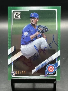 2021 Topps chiaramente autentico Brailyn Marquez #CAA-BM verde automatico /99 radiocomandato - Foto 1 di 2