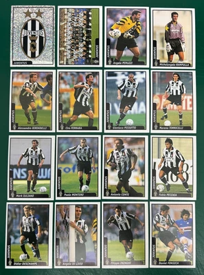 SET DI 16  FIGURINE CALCIATORI DS PIANETA CALCIO 1997-98 TEAM JUVENTUS NUOVE - Immagine 1 di 2