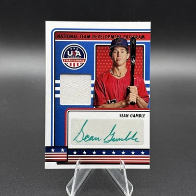 2023 Panini USA Stars & Stripes Sean Gamble Auto Jersey Rookie 1st Round - Image 1 of 2