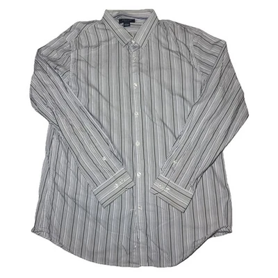 Structure Button Up Shirt Men Size XL Multicolor Slim Fit Long Sleeve Cotton - Image 1 of 4