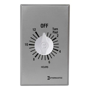 INTERMATIC FF412H Spring-Wound Timer, Silver, 277V AC 3FXC8 - Picture 1 of 1