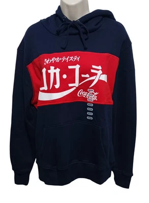 Nuevo en Paquete Sudadera con Capucha Coca-Cola Azul/Rojo Japonés Japón LOGO Sudadera Unisex Talla Mediana  Foto 1 de 4